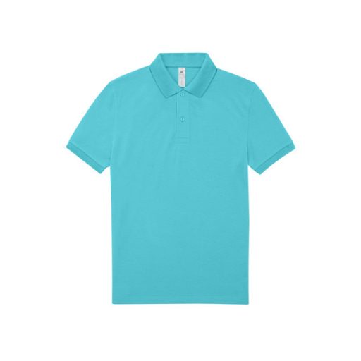 B&C PU424 MY galléros póló 180g/m2 META TURQUOISES-3XL