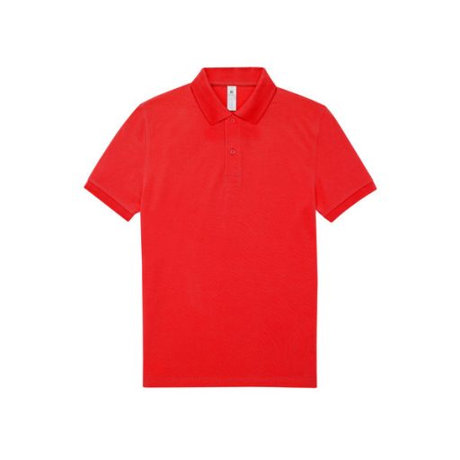 B&C PU424 MY galléros póló 180g/m2 RED S-3XL