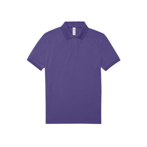 B&C PU424 MY galléros póló 180g/m2 RADIANT PURPLE S-3XL