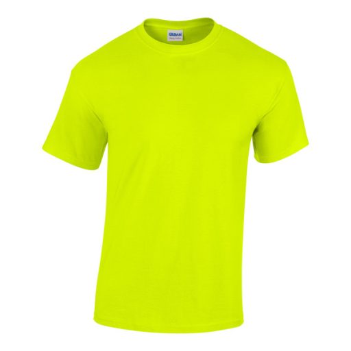 Gildan 2000 SAFETY GREEN póló, Ultra Cotton T-Shirt S-XXL (200g/m2) 