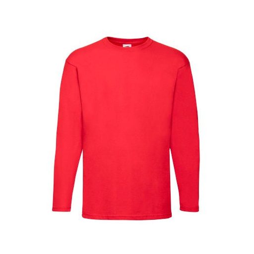 Fruit of the Loom 61038 Valueweight hosszú ujjú póló T S-2XL méretek PIROS