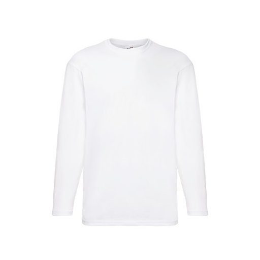 Fruit of the Loom 61038 Valueweight hosszú ujjú T 3XL, 4XL, 5XL méretek FEHÉR