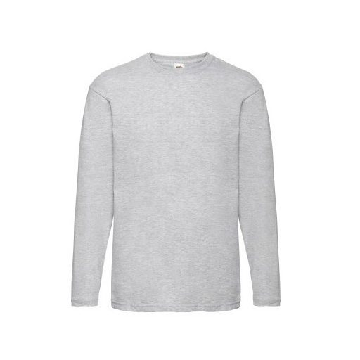 Fruit of the Loom 61038 Valueweight hosszú ujjú T 3XL, 4XL, 5XL méretek HEATHER GREY
