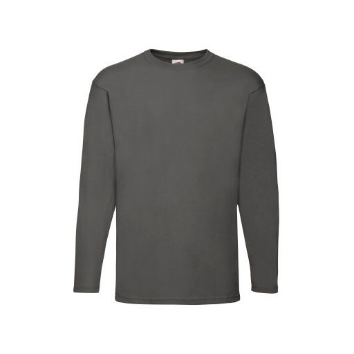Fruit of the Loom 61038 Valueweight hosszú ujjú T 3XL méretek LIGHT GRAPHITE