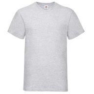   Fruit of the Loom 61066 VALUEWEIGHT V-nyakú póló HEATHER GREY 3XL , 4XL, 5XL