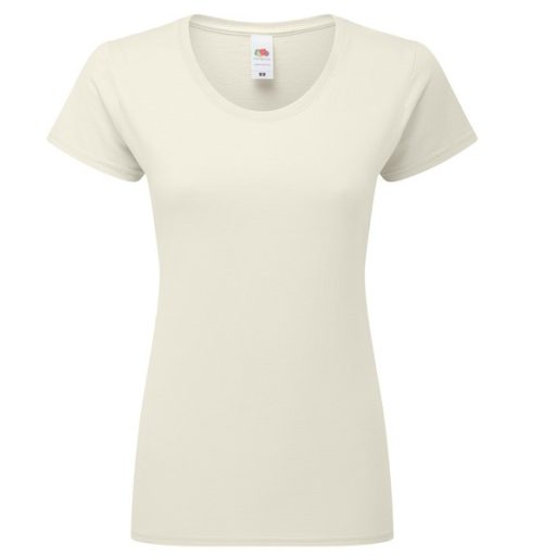 Fruit of the Loom 61424 női ICONIC póló 195T XS-XXL méretek NATURAL