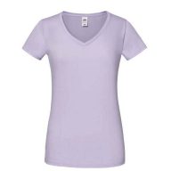   Fruit of the Loom 61444 női ICONIC V-nyakú póló 150T SOFT LAVENDER XS- XXL méretek 