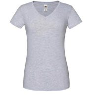   Fruit of the Loom 61444 női ICONIC V-nyakú póló 150T HEATHER GREY XS- XXL méretek 