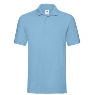   Fruit of the Loom 63218 PREMIUM galléros póló SKY BLUE 3XL