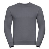   RUSSEL 0R262M0 Authentic kereknyakú pulóvert CONVOY GREY S-XXL 