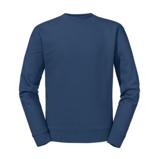 RUSSEL 0R262M0 Authentic kereknyakú pulóvert INDIGO BLUE S-XXL 