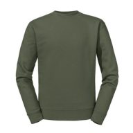 RUSSEL 0R262M0 Authentic kereknyakú pulóvert OLIVE S-XXL 