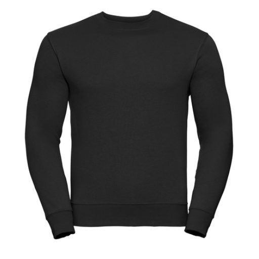 RUSSEL 0R262M0 Authentic kereknyakú pulóver FEKETE 3XL, 4XL, 5XL