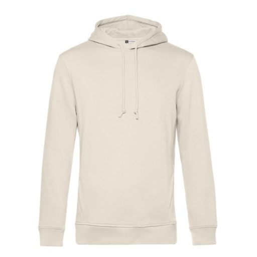 B&C WU33B Organic INSPIRE kapucnis pulóver OFF WHITE S-XXL 