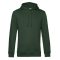 B&C WU33B Organic INSPIRE kapucnis pulóver FOREST GREEN S-XXL 