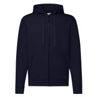   Fruit of the Loom 62062 cipzáros, kapucnis pulóver DEEP NAVY 3XL 