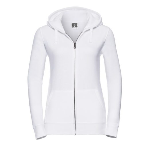 RUSSEL női 0R266F0 Authentic kapucnis, cipzáros pulóver XS-XL FEHÉR 