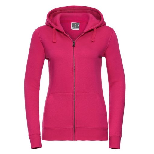 RUSSEL női 0R266F0 Authentic kapucnis, cipzáros pulóver M-L FUXIA
