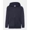 Fruit of the Loom 062045 gyerek kapucnis, cipzáros pulóver DEEP NAVY 116-164