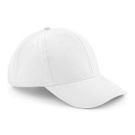 B065 - Beechfield Pro-Style Heavy Brushed Cotton Cap FEHÉR