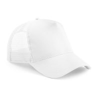   B640 - Beechfield Snapback Trucker hálós baseball sapka FEHÉR