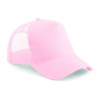  B640 - Beechfield Snapback Trucker hálós baseball sapka PASTEL PINK