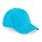 B020 - Beechfield 6 paneles baseball sapka SURF BLUE/FEHÉR