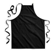   W364 - Westford Mill Fairtrade Cotton Adult Craft Apron KÖTÉNY 70X93 FEKETE