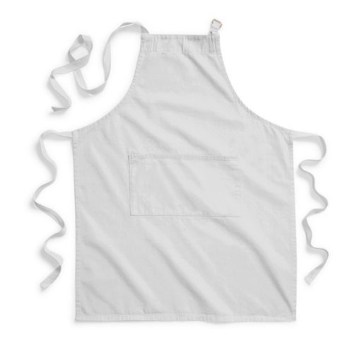 W364 - Westford Mill Fairtrade Cotton Adult Craft Apron KÖTÉNY 70X94 SZÜRKE
