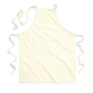   W364 - Westford Mill Fairtrade Cotton Adult Craft Apron KÖTÉNY 70X95 NATÚR