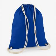   W110 - Westford Mill pamut tornazsák 12L, 37X46 cm ROYAL BLUE