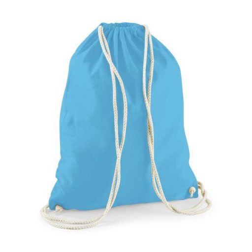 W110 - Westford Mill pamut tornazsák 12L, 37X46 cm SURF BLUE
