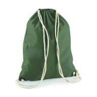   W110 - Westford Mill pamut tornazsák 12L, 37X46 cm OLIVA GREEN