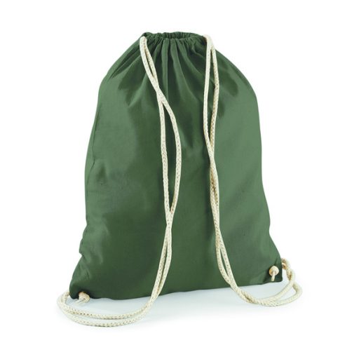 W110 - Westford Mill pamut tornazsák 12L, 37X46 cm OLIVA GREEN