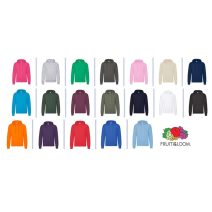 (kapucnis, bebújos 80% pamut, 20% poliészter 280g/m2) Fruit of the Loom 62208Férfi kapucnis bebújos férfi pulóver S-5XL