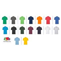 (Férfi galléros pamut póló 180 g/m² szellősebb)Fruit of th Loom  63218 Premium férfi galléros pólók  S-3XL