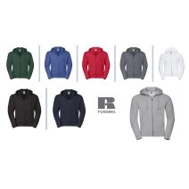 (kapucnis, cipzáros pulóver 280g/m² , klassz sima felület, 80% pamut, 20% poliészter, ajándéknak is kiváló) Russel 0R266M kapucnis, cipzáros pulóver S-5XL