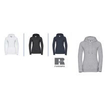 (kapucnis, bebújos női pulóver 80% pamut, 20% poliészter, sima minőségi felület 280g/m²)Russel 0R265F női kapucnis pulóverek  XS-XL