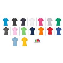  (Női galléros pamut póló, szellős 180gm/m²) Fruit of the Loom 63030 Premium női póló  XS-XXL