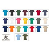 (könnyű, vékony kánikula póló, nincs tartása) B&C TU01T férfi póló145gr/m2  (S-5XL)