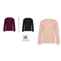 (női kereknyakú puha, minőségi pulóver 80% pamut, 20% poliészter, 280 g/m²)/B&C WW01Q női kereknyakú pulóver S-XL