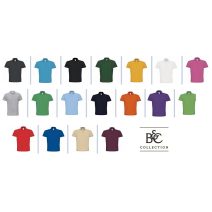 (Férfi galléros póló 180 g/m², sűrűbb anyagú ) B&C Id.001 férfi galléros pólók  XS-4XL